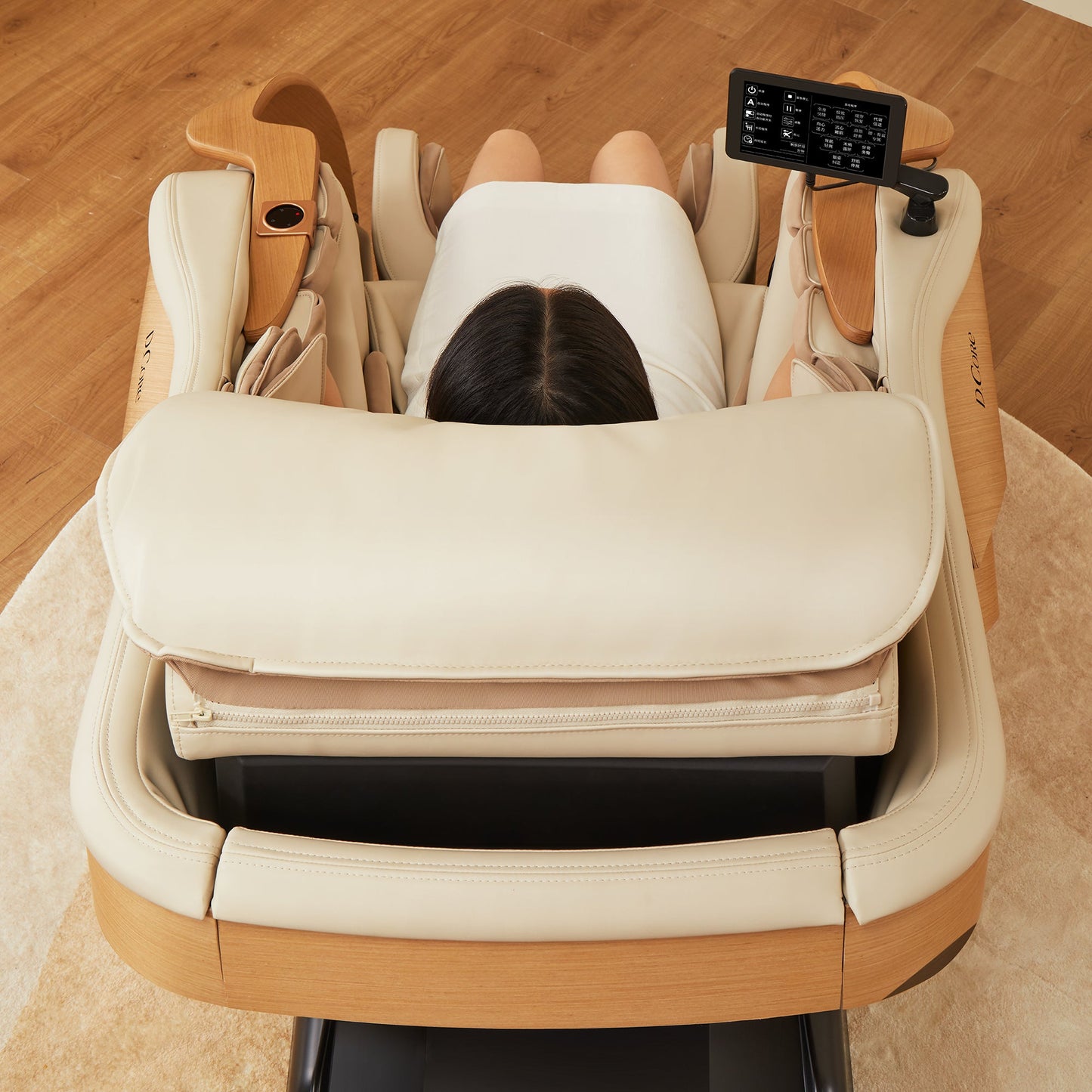 D.Core 2 Hergestellt in Japan Ultra Premium Massage Stuhl mit Oak Side Panels