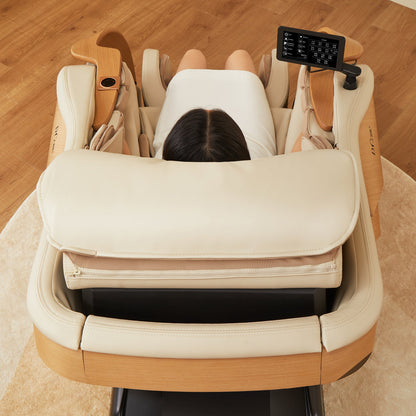D.Core 2 Hergestellt in Japan Ultra Premium Massage Stuhl mit Oak Side Panels